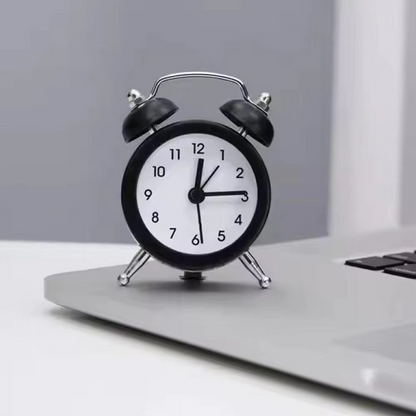 Classic Twin Bell Alarm Clock with Silent Sweep and Sturdy Frame