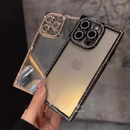 GlimmerGuard iPhone Shell with Clear Silicone and Chic Frame