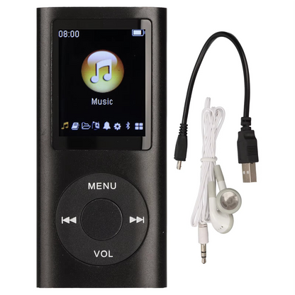 Slim Music Player with 1.8-Inch Display and High-Fidelity Sound