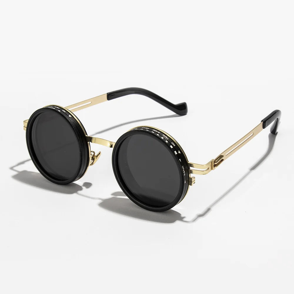 Customizable Polarized Sunglasses with Round Design and UV Defense