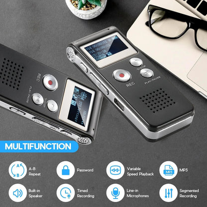 Portable Smart Voice Recorder with Instant Playback Feature