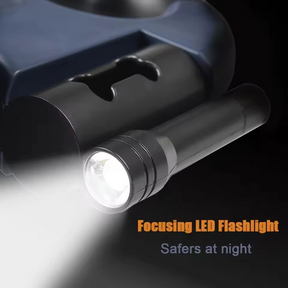 Smart Dual Dog Leash with LED Light and Waste Bag Holder