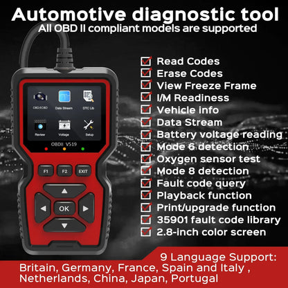 Instant Vehicle Diagnostic Tool with Live Engine Insights