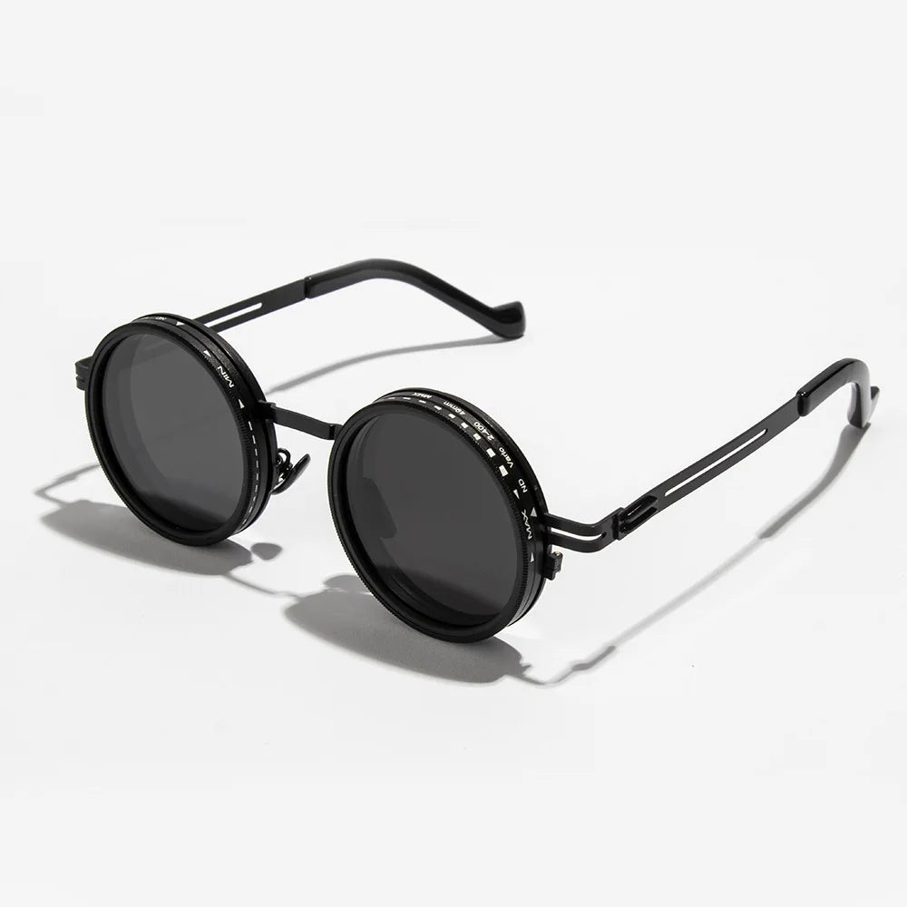 Customizable Polarized Sunglasses with Round Design and UV Defense