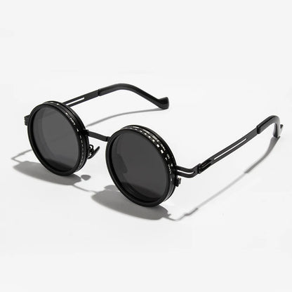 Customizable Polarized Sunglasses with Round Design and UV Defense