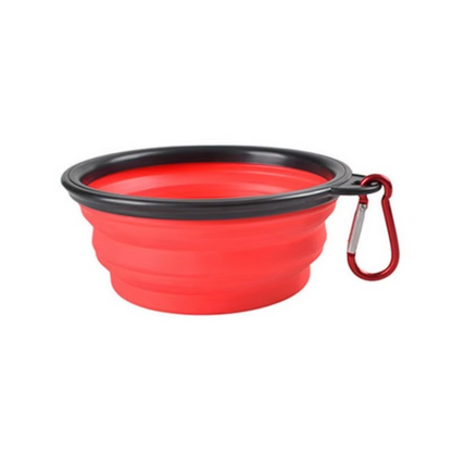 Compact Silicone Pet Dish with Space-Saving Foldable Design