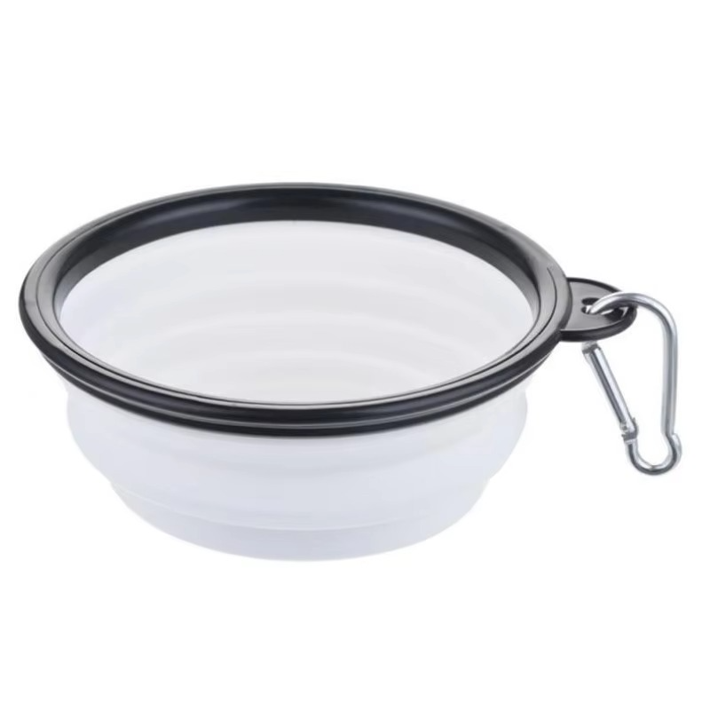 Compact Silicone Pet Dish with Space-Saving Foldable Design