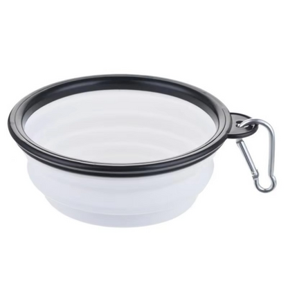 Compact Silicone Pet Dish with Space-Saving Foldable Design
