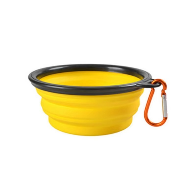 Compact Silicone Pet Dish with Space-Saving Foldable Design