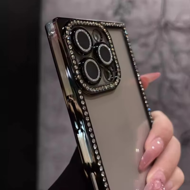 GlimmerGuard iPhone Shell with Clear Silicone and Chic Frame