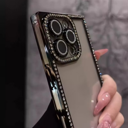GlimmerGuard iPhone Shell with Clear Silicone and Chic Frame