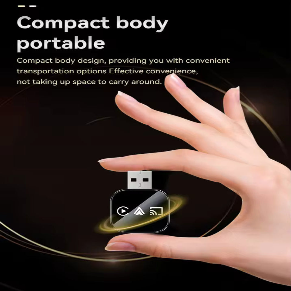 Smart Wireless Car Display Adapter with Auto Connect & Mirroring