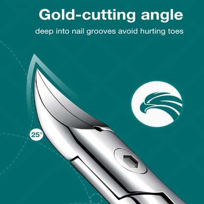 Heavy-Duty Nail Trimmer with Curved Cutting Edge