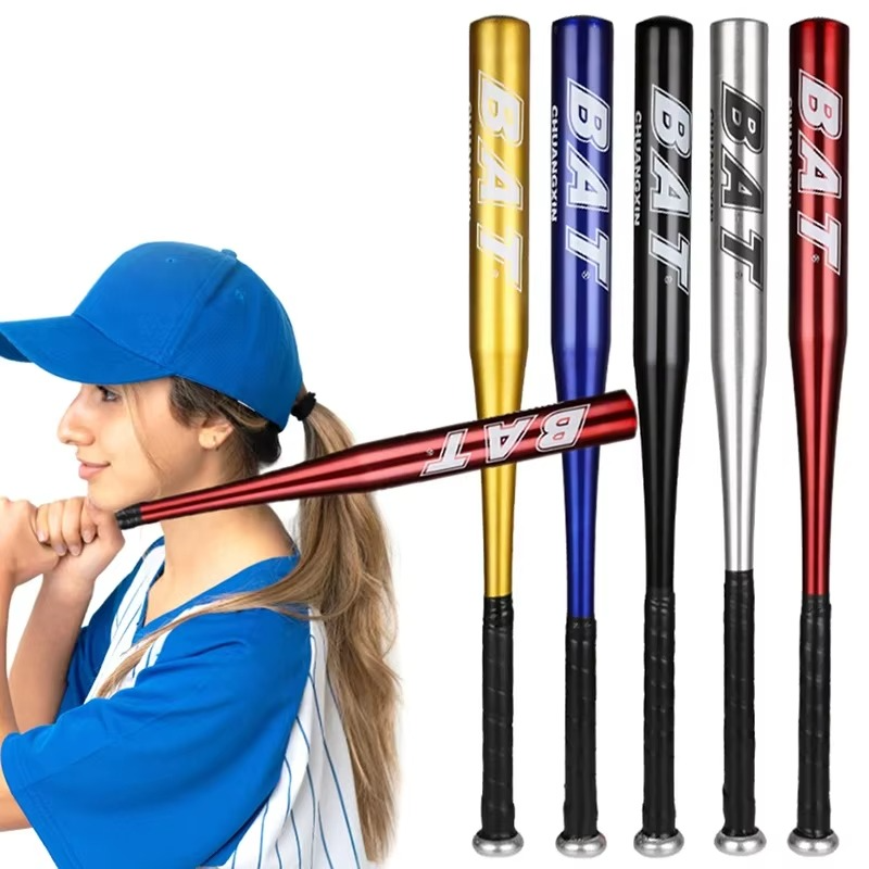 Compact Aluminum Bat with Grip for Practice and Storage