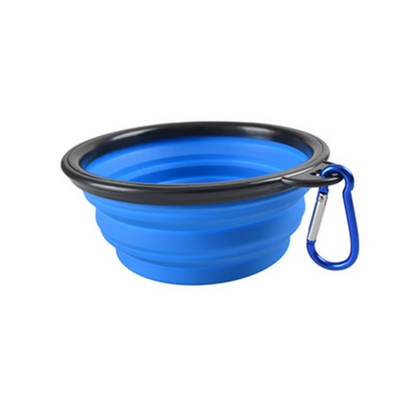 Compact Silicone Pet Dish with Space-Saving Foldable Design