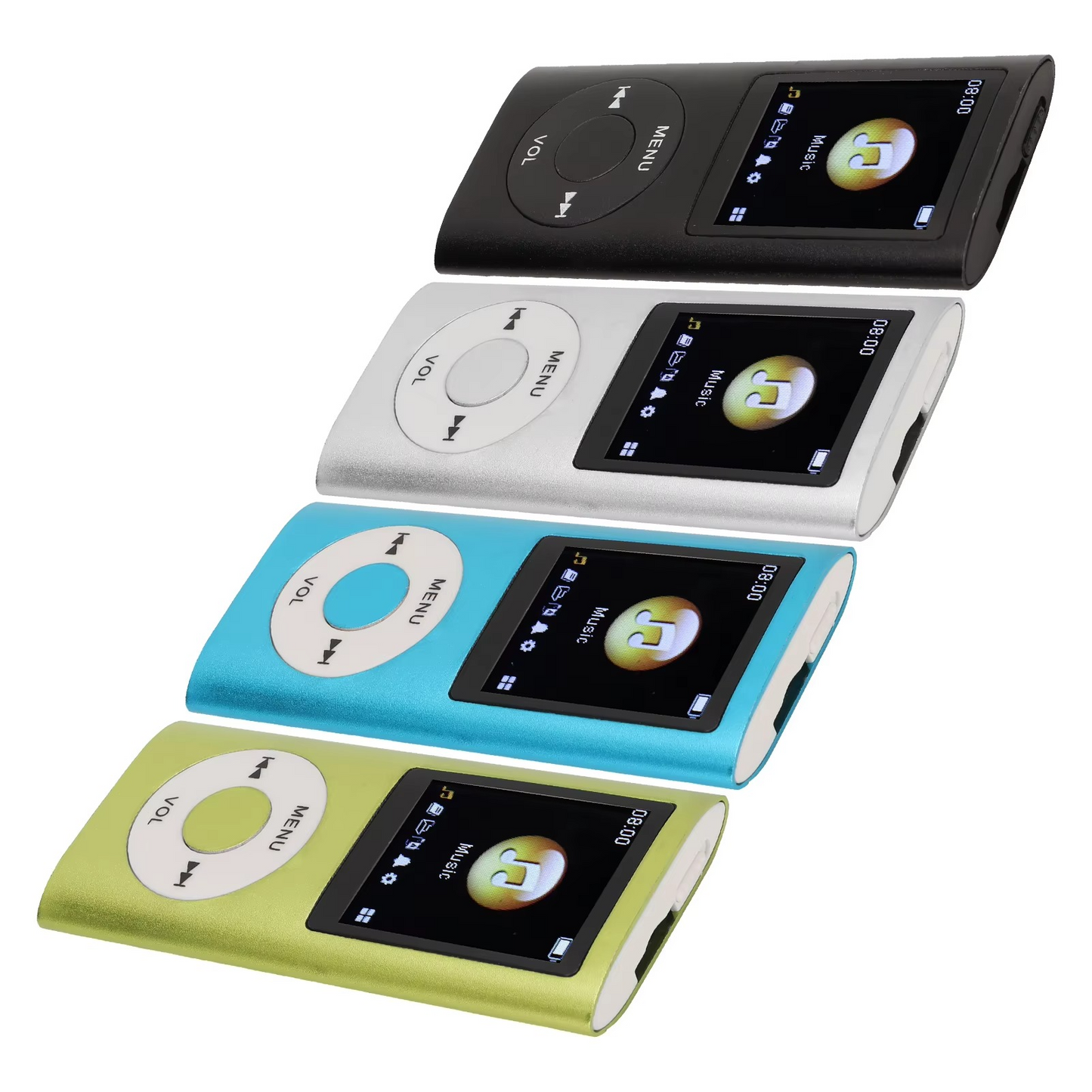 Slim Music Player with 1.8-Inch Display and High-Fidelity Sound