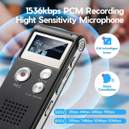 Portable Smart Voice Recorder with Instant Playback Feature