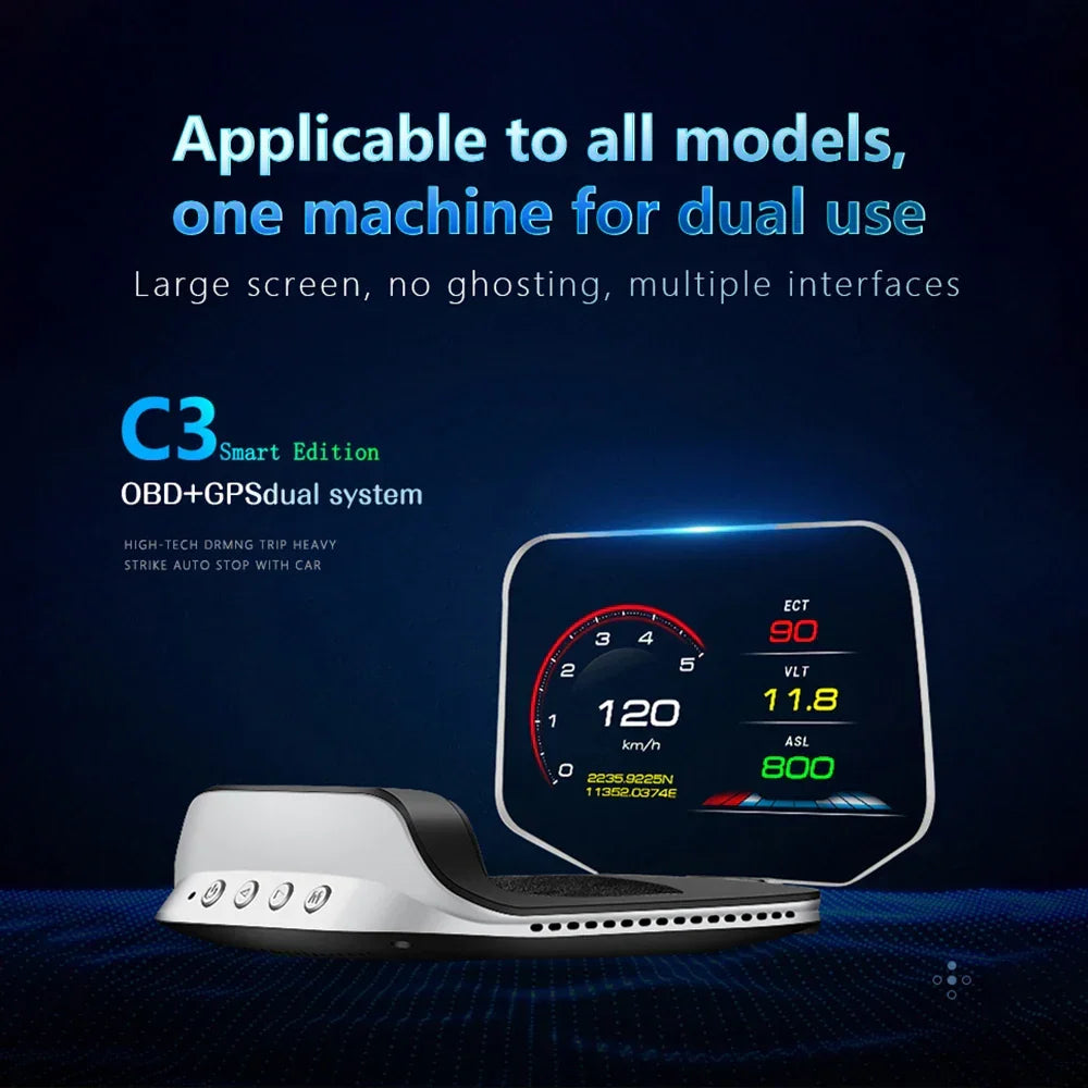 Smart Dashboard Projector with GPS and Speed Tracking