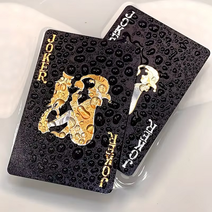 Durable Waterproof Playing Cards with Elegant Gold Detailing