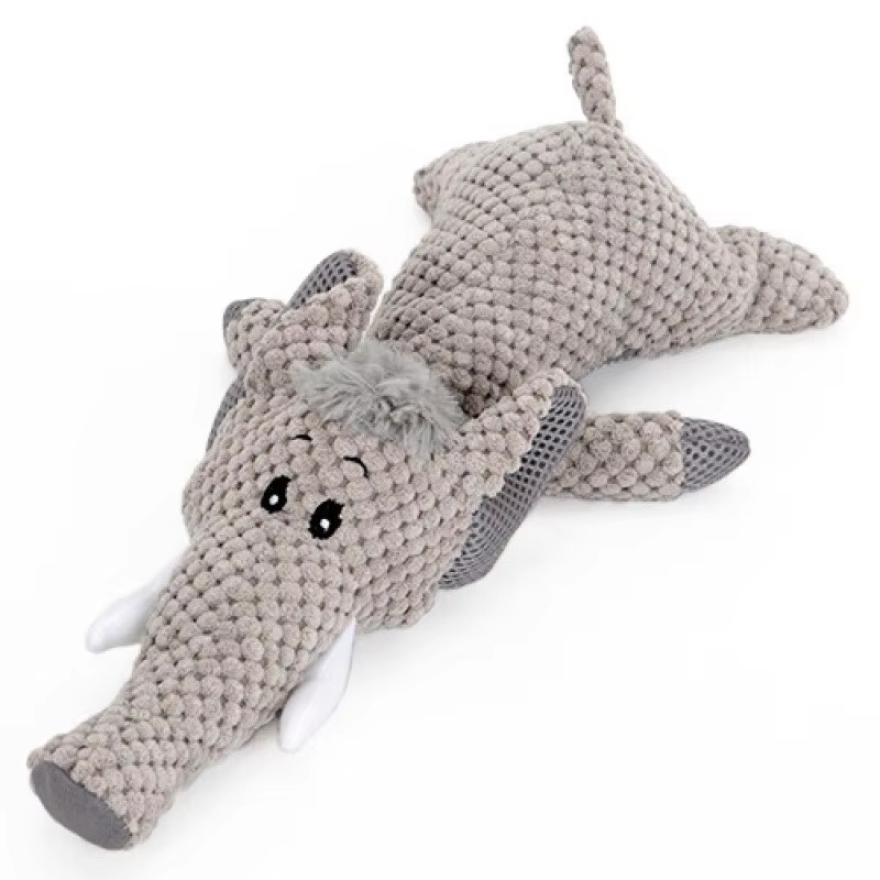 Extra-Large Plush Dog Chew Toy with Interactive Squeaker