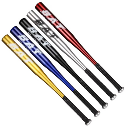 Compact Aluminum Bat with Grip for Practice and Storage