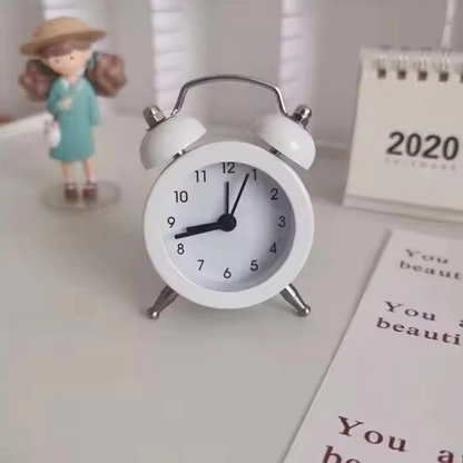 Classic Twin Bell Alarm Clock with Silent Sweep and Sturdy Frame