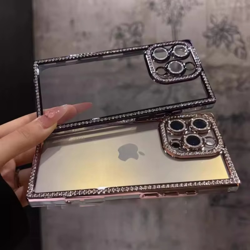 GlimmerGuard iPhone Shell with Clear Silicone and Chic Frame