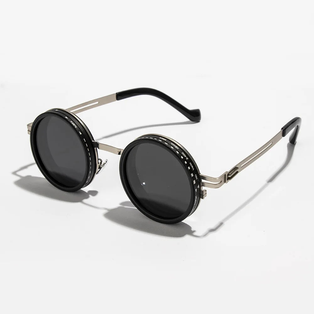 Customizable Polarized Sunglasses with Round Design and UV Defense