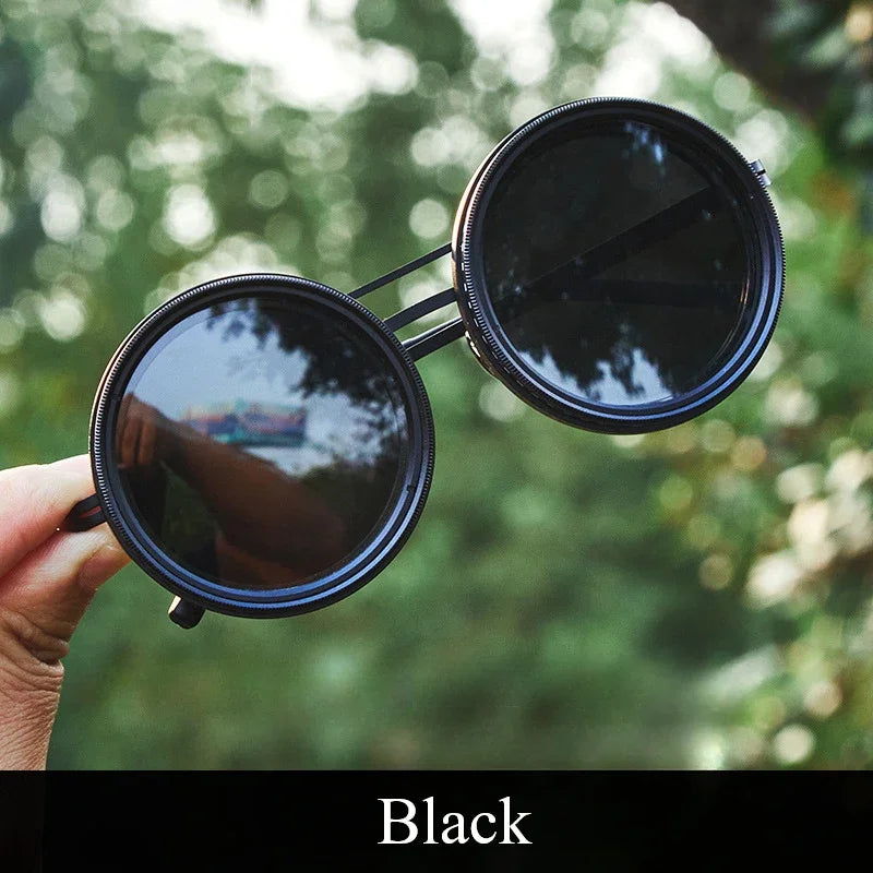 Customizable Polarized Sunglasses with Round Design and UV Defense
