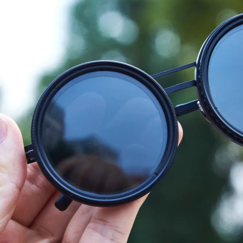 Customizable Polarized Sunglasses with Round Design and UV Defense