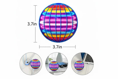 Handheld Flying Disc with LED Lights and Boomerang Flight