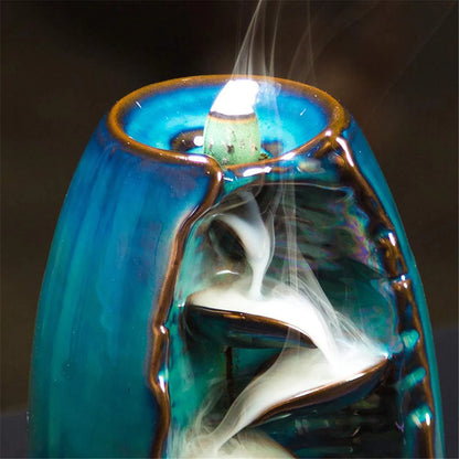 Serenity Cascade Incense Fountain with 50 Aromatic Cones