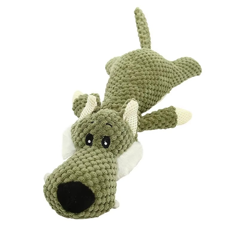 Extra-Large Plush Dog Chew Toy with Interactive Squeaker