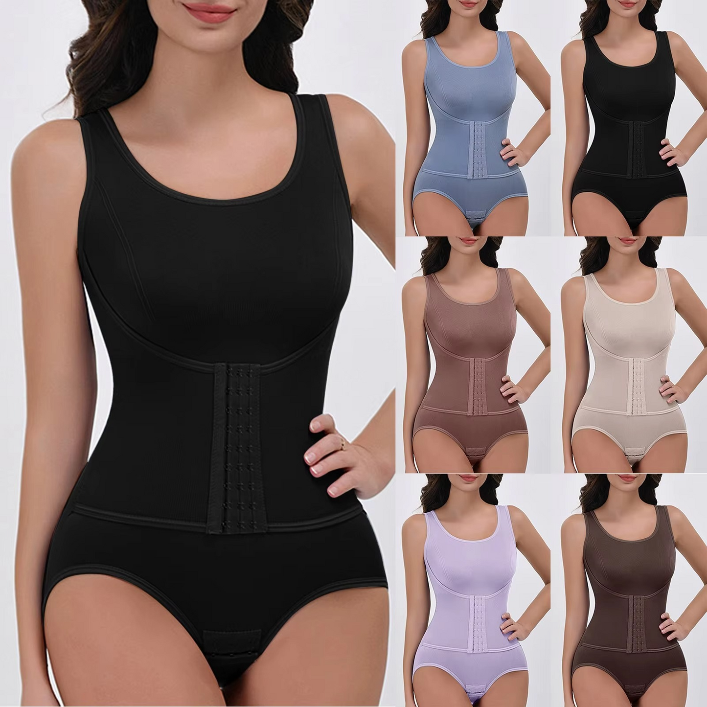Sleek Bodysuit and Bra Combo with Custom Fit Straps