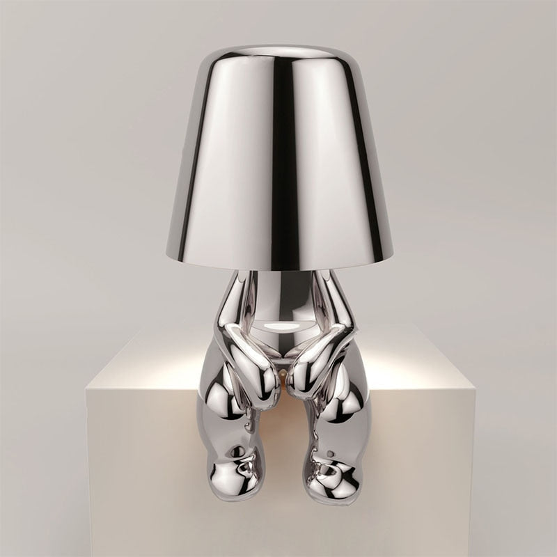 Elegant Rechargeable Table Light with Touch Control and Soft LED Illumination