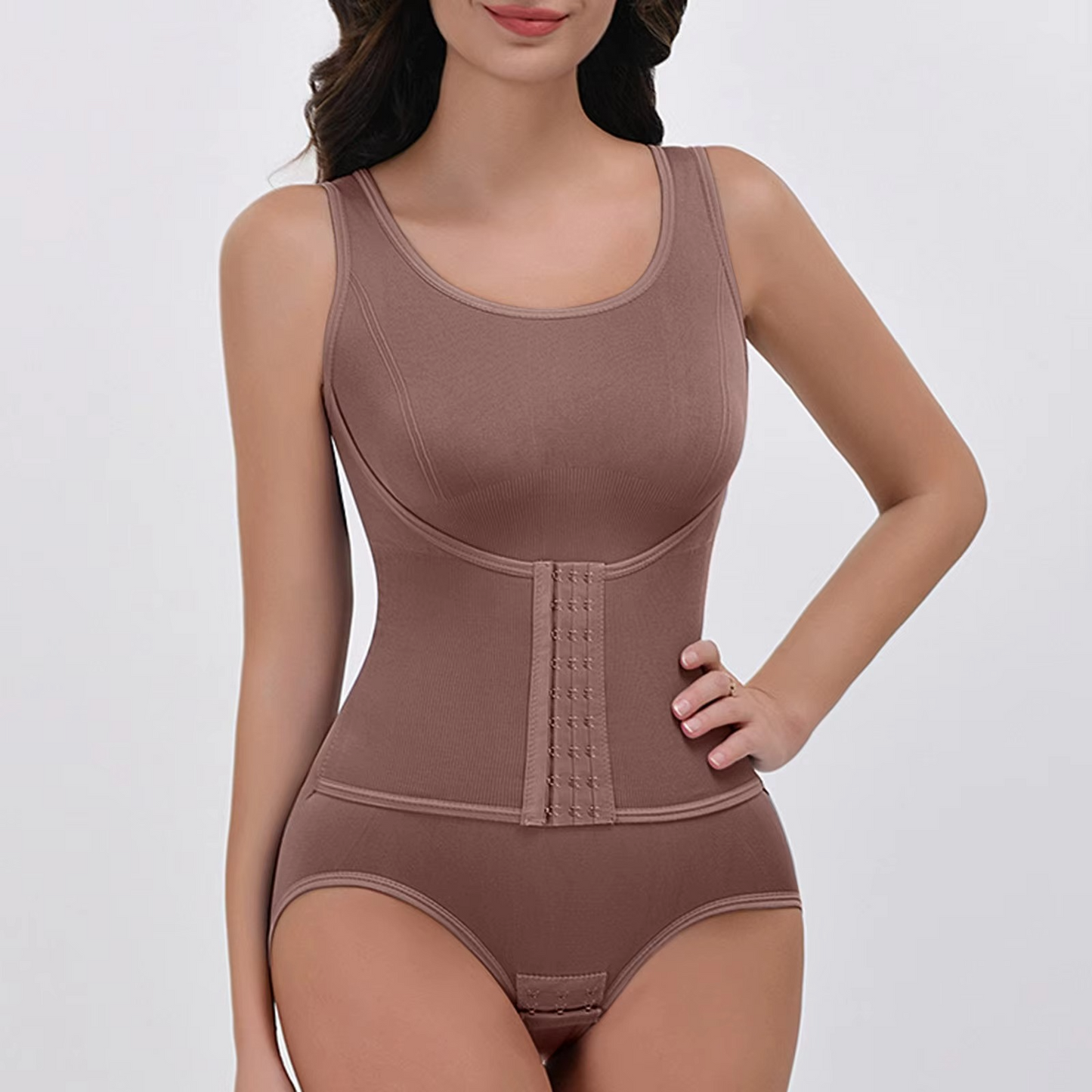 Sleek Bodysuit and Bra Combo with Custom Fit Straps