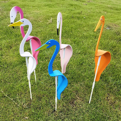 Whirling Aviary Delight: Elegant Bird Spinner for Gardens