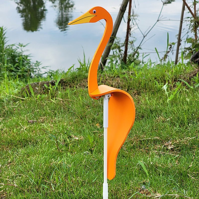 Whirling Aviary Delight: Elegant Bird Spinner for Gardens