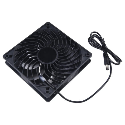 Eco-Friendly Dual Ventilation Fan System with 10W Solar Panel