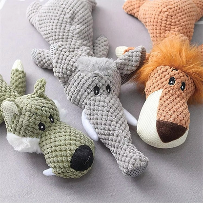 Extra-Large Plush Dog Chew Toy with Interactive Squeaker
