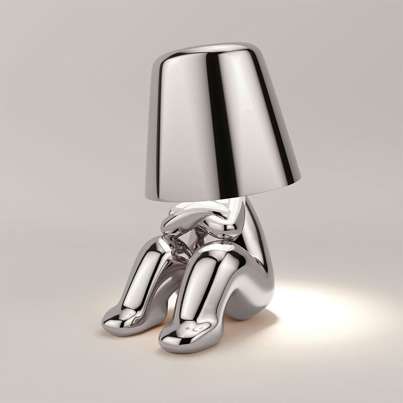 Elegant Rechargeable Table Light with Touch Control and Soft LED Illumination