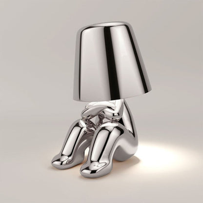Elegant Rechargeable Table Light with Touch Control and Soft LED Illumination