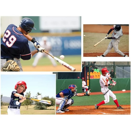 Compact Aluminum Bat with Grip for Practice and Storage