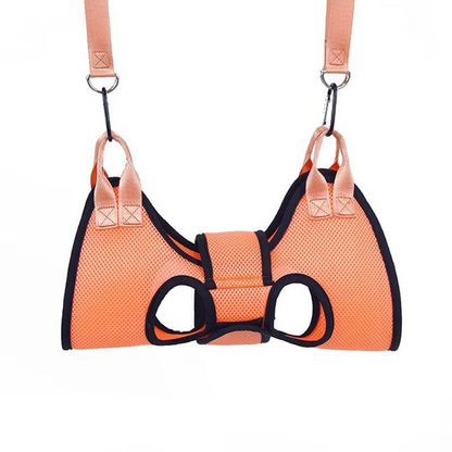 Comfortable Pet Grooming Sling with Adjustable Leg Openings