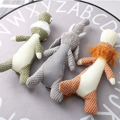Extra-Large Plush Dog Chew Toy with Interactive Squeaker