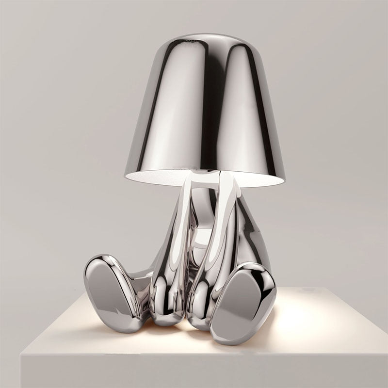 Elegant Rechargeable Table Light with Touch Control and Soft LED Illumination