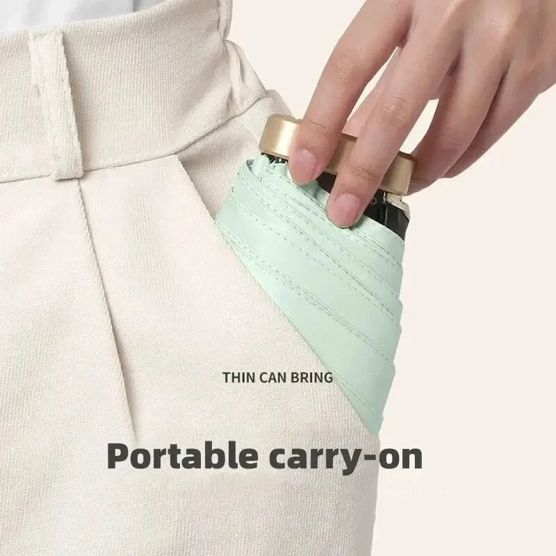 Portable Umbrella with UV Shield and Wind Resistance