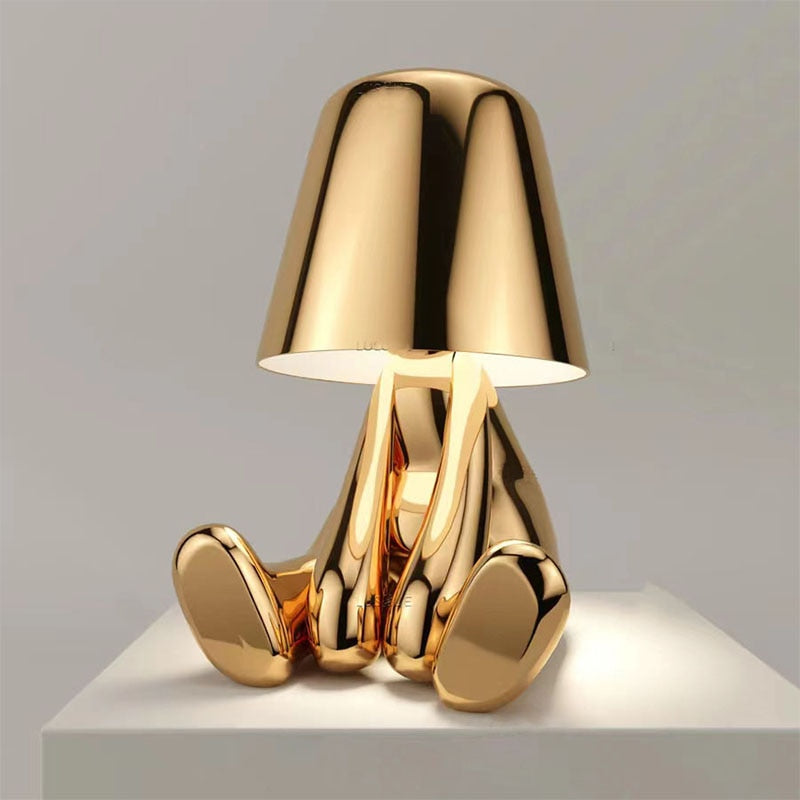 Elegant Rechargeable Table Light with Touch Control and Soft LED Illumination