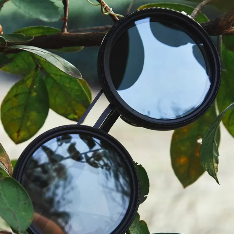 Customizable Polarized Sunglasses with Round Design and UV Defense