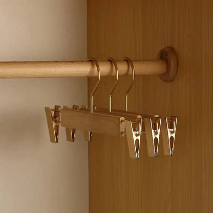 Premium Wide-Shoulder Wooden Hangers for Heavy Garments - Set of 2